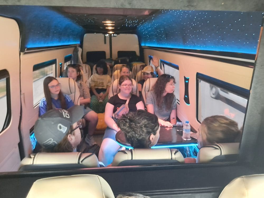 Our guests with their driver